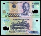 Vietnam 500000 DONG P-124 2004 XF-AUNC POLYMER 500,000 Vietnamese Currency NOTE