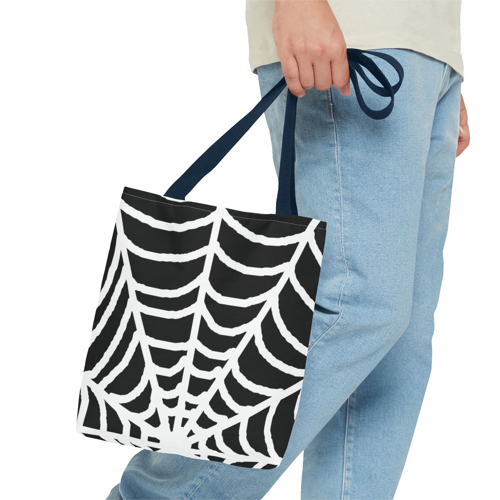 Halloween Spiderweb Tote Bag