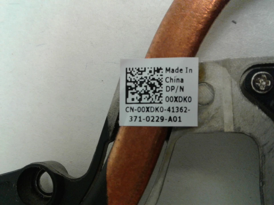 GENUINE!! DELL LATTITUDE E6430 SERIES HEATSINK CPU COOLING FAN 0XDK0 00XDK0 - Image 3 of 3