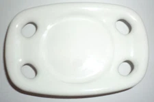 Antique Vintage White Porcelain Toothbrush Cup Holder Unmarked No Hardware WB11