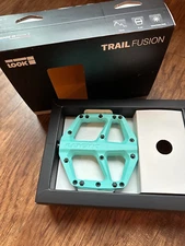 Look Trail Fusion Flat Pedals Ice Blue-Brand New! 