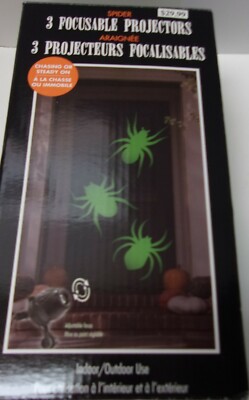 Spider Focusable projector. Focuses 3 spiders. Indoor/Outdoor. Neat! #110.
