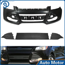 For 2013-16 Ford Escape Front Lower Grille&Front Bumper Cover&Fog Lamp Cover