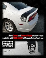 Dodge Charger 2011-2014 Bumblebee Trunk Rear Accent Stripes Decals -Choose Color