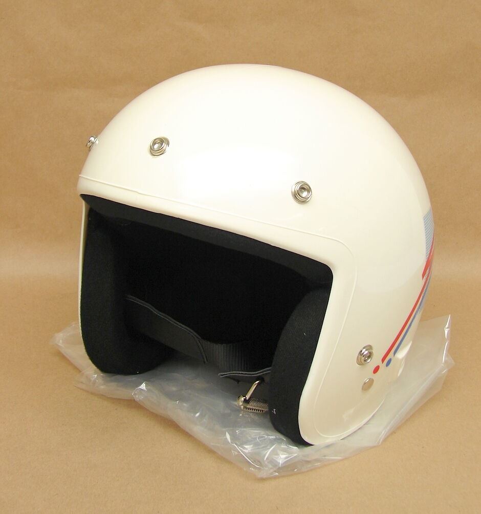 Casque Moto Intégral Vintage – Fibre de Verre & Homologué ECE 22.06
