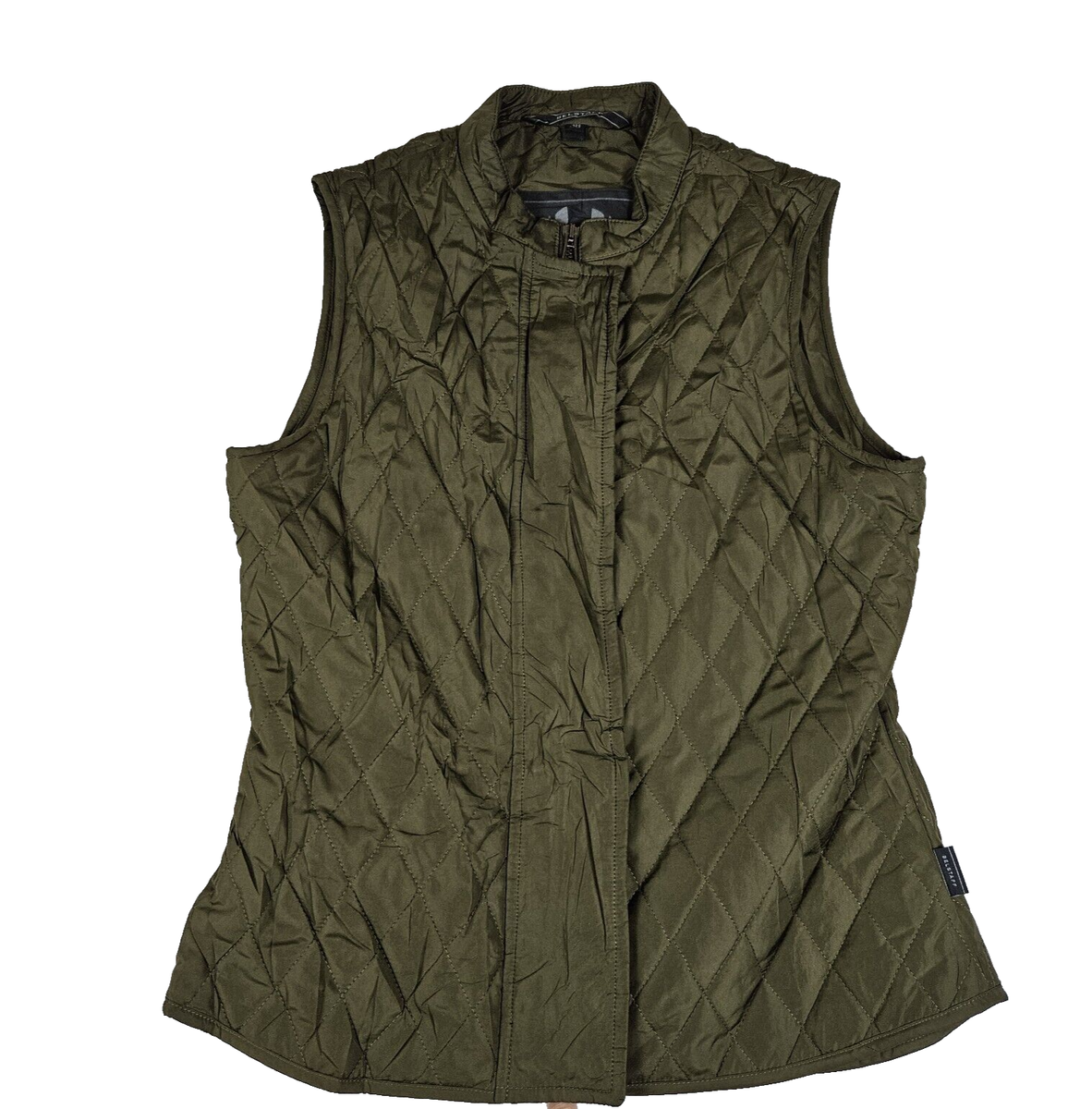 Belstaff Westwell Quilted Gilet Vest Womens M EUR 38 Olive Green