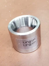 1.4" & 1.5" COIN RING 17 DEGREE REDUCTION FOLD OVER DOUBLE DIE 