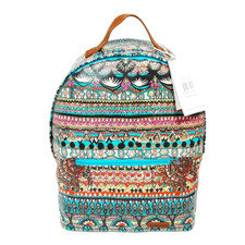 NWT Sakroots Artist Circle Backpack Bag Aqua One World