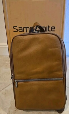 Samsonite Classic Leather Slim Backpack for 14.1'' Laptop   Cognac (126036-1221)