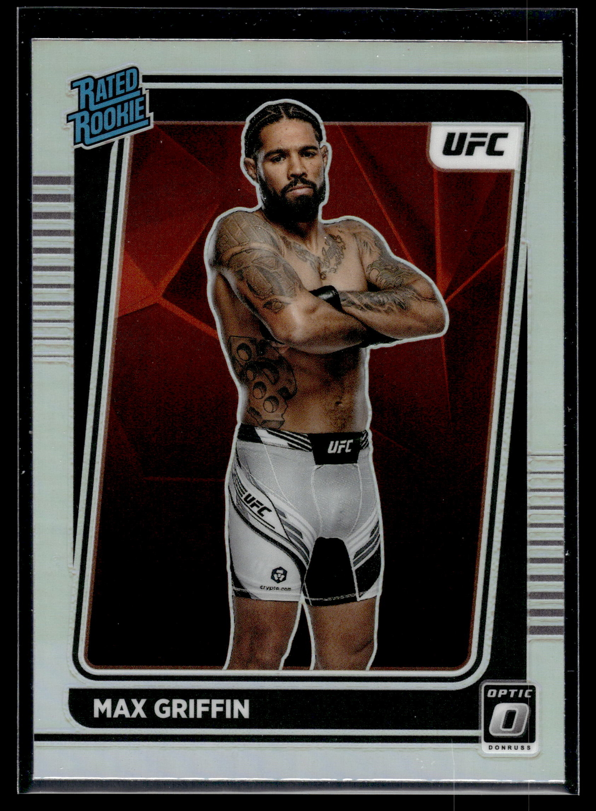 Max Griffin 2022 Panini Donruss Optic UFC Holo Silver Prizm Rookie Card  #119