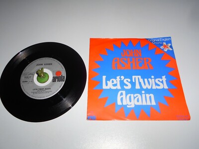 John Asher - Let´s Twist again (1975) Vinyl 7` inch Single Vg ++