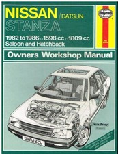 NISSAN STANZA 1.6 1.8 PETROL SALOON HATCHBACK 1982-86 REPAIR MANUAL *VGC H/BACK*