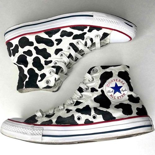 Cow print converse high tops chuck 