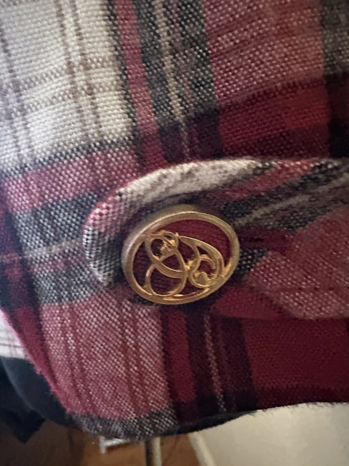 Blazer xadrez vintage Guess com botões - Imagem 4 de 4