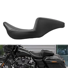 Black U Stitch Driver Passenger Seat For Harley 09-23 Touring Road Electra Glide
