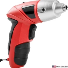 Cordless Electric Screwdriver 3.6V USB Rechargeable LED Light 23 Pieces Bits Set