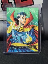 2024 Marvel Avengers Metal Universe SKETCH CARD Dr. Strange 1/1 - Ramoses Dantas