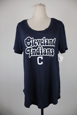 GENUINE MERCHANDISE Campus Lifestyle Cleveland Jersey Frau Hemd Baseball L Tag