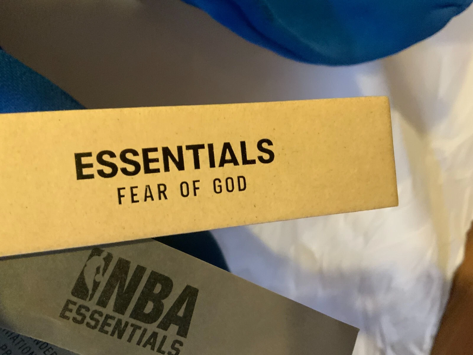 Felpa con cappuccio Fear of God Essentials x NBA Minnesota Timberwolves taglia M blu