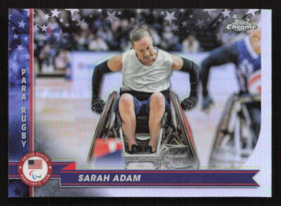 2024 Topps Chrome US Olympic #148 Sarah Adam Base Refractor