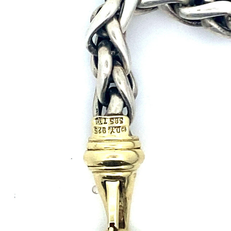 Пшеница David Yurman из чистого 14-каратного золота 15,5 дюйма - Изображение 4 из 4