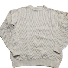 Suéter Suéter Burberry Para Hombre Grande Beige Vintage Tejido Abuelo Pullover Suéter
