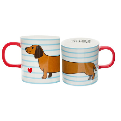 Becher Tasse Dackel 300 ml Teckel sausage dog Dachshund