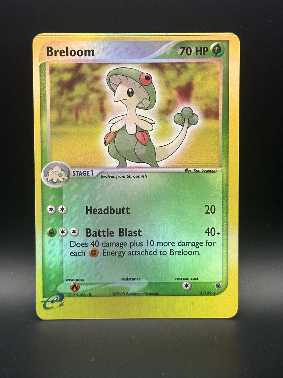 Breloom 16/109 Ruby and Sapphire Reverse Holo - Pokemon TCG - NM