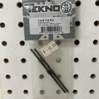 Tekno TKR7250   Turnbuckle (M3 thread, 78mm length, 4mm adjustment, 2pcs) ET410
