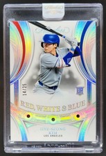 2025 Panini Flawless Hye-Seong Kim Red White and Blue /25 RC Dodgers MS10