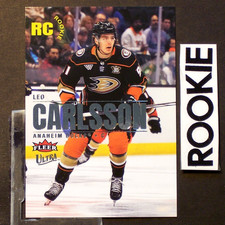 LEO CARLSSON 2023/24 Fleer Ultra Silver Foil (a #239 ROOKIES Ducks