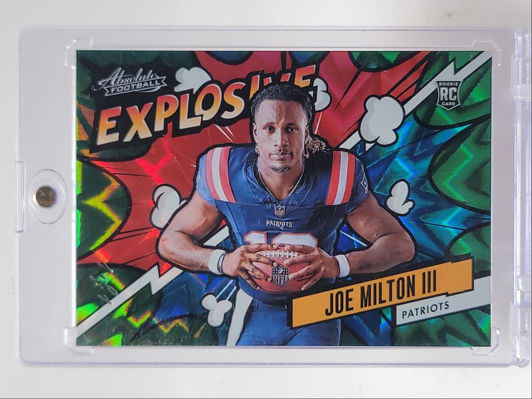 JOE MILTON III 2024 ABSOLUTE FOOTBALL ROOKIE EXPLOSIVE GREEN RC 1/1 Q5159