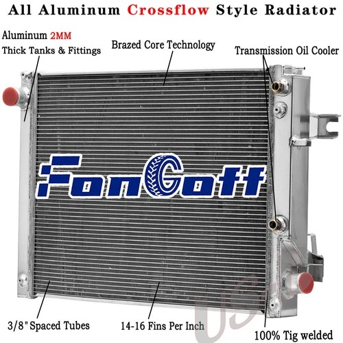 3 Row Radiator for 2013-2018 Ram 2500 3500 4500 5500 6.4L 6.7L AT 52014720AA