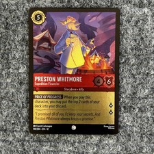 Disney Lorcana Wilds Unknown Preston Whitmore 110/204 Common Foil