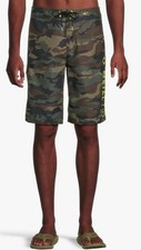 O  Neill Santa Cruz Size 42 Full length Board Shorts Camo NWT Pocket Tie Waist Sw