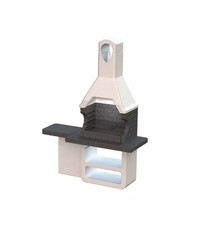 BARBECUE A CARBONELLA IN CALCESTRUZZO MODELLO ULISSE, 170X64X232 CM - SAROM F...