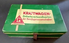 Verbandskasten Blech Kraftwagen Einheitsverbandkasten d. BG Oldtimer KFZ Lohmann