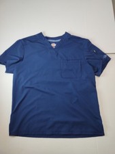Dark Blue Size Large Medical Scrub Scrubs Nurse Hospital Utility Pockets