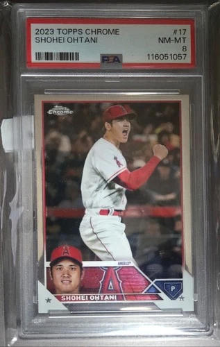 2023 Topps Chrome - Shohei Ohtani #17 NM-MT PSA 8