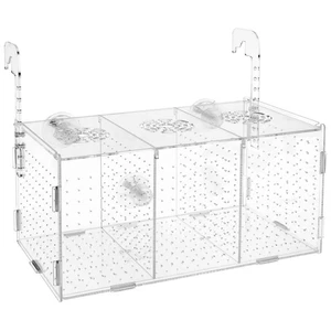 Acrylic Fish Breeder Box Clear Non-Slip Multifunctional Aquarium Incubator9602