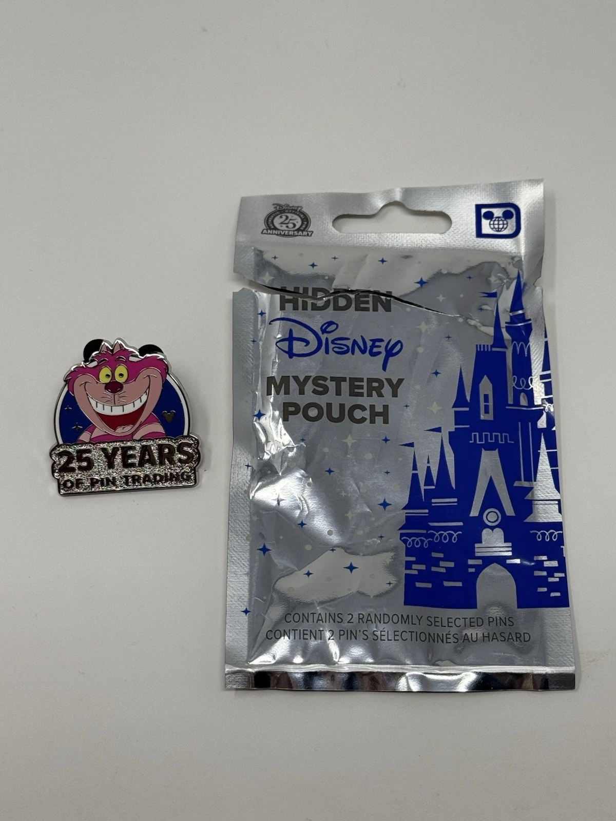2025 Disney WDW 25th Anniversary Cheshire Cat Hidden Mickey Mystery Trading Pin