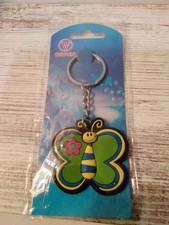 Butterfly Keychain Keyholder Green Yellow Blue Purple