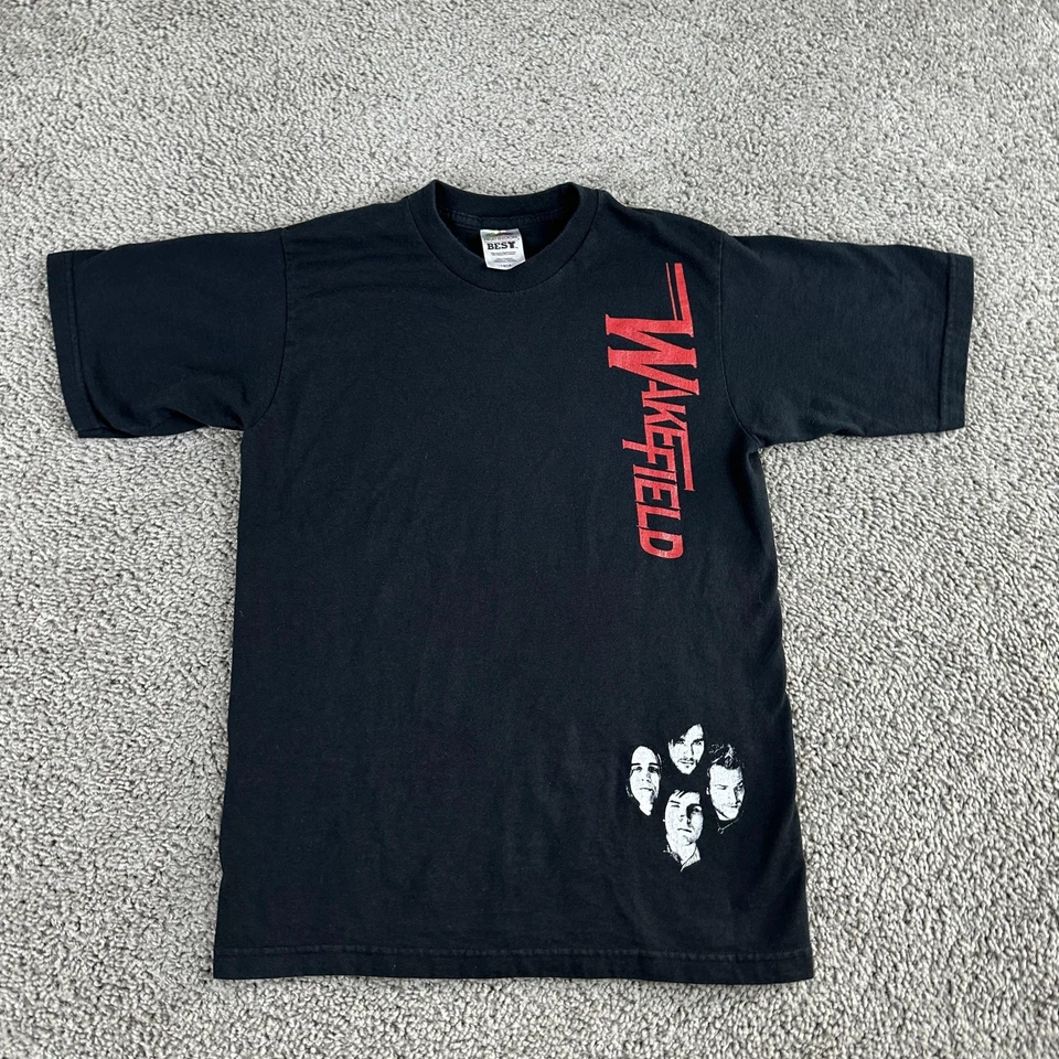 Футболка Wakefield Band молодежная большая черная графическая футболка Fruit of the Loom 50/50 Y2K - Изображение 2 из 4