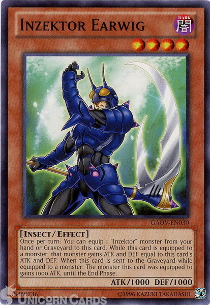GAOV-EN030 Inzektor Earwig Common UNL Edition Mint YuGiOh Card