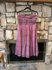 Betsey Johnson X Torrid Pink Tulle Leopard Midi Dress Women Size 12 Punk Grunge
