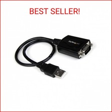 StarTech.com 1 ft. USB to RS232 Serial DB9 Adapter Cable with COM Port Retention