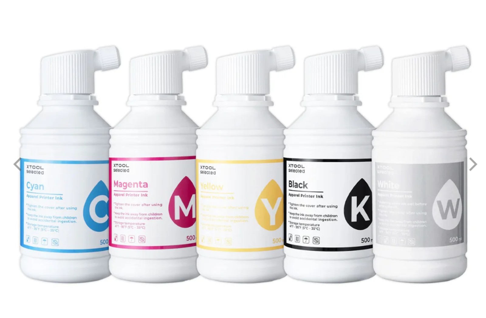 xTool DTF Apparel Printer White Ink Refill - 500ml Bottle New in Package