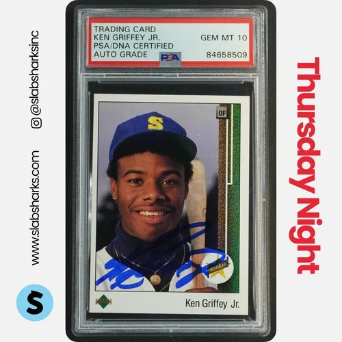 1989 UPPER DECK #1 KEN GRIFFEY JR. IP AUTO RC ROOKIE PSA 10