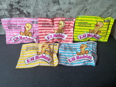 Hasbro Lil Babies (Lucky Dip) X5 verschiedene Farben Beutel Vintage ungeöffnete Pks  
