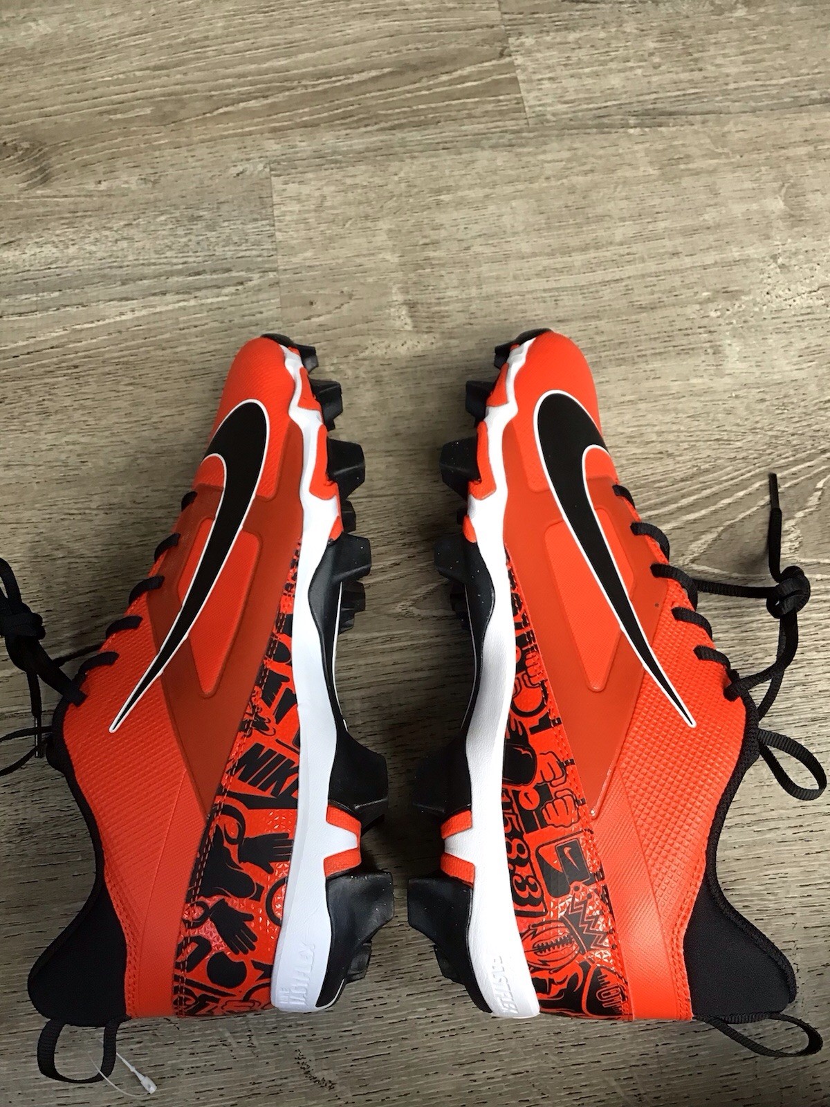 Nike Mens Size 11.5 Alpha Menace 4 Shark NRG Football Cleats FQ4536-600 New thumbnail 9